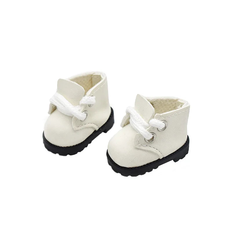Mini 15cm/17cm Labubu Doll Shoes Martin Boots in Three Colors With First And Second Generation Labubu Plush Dolls