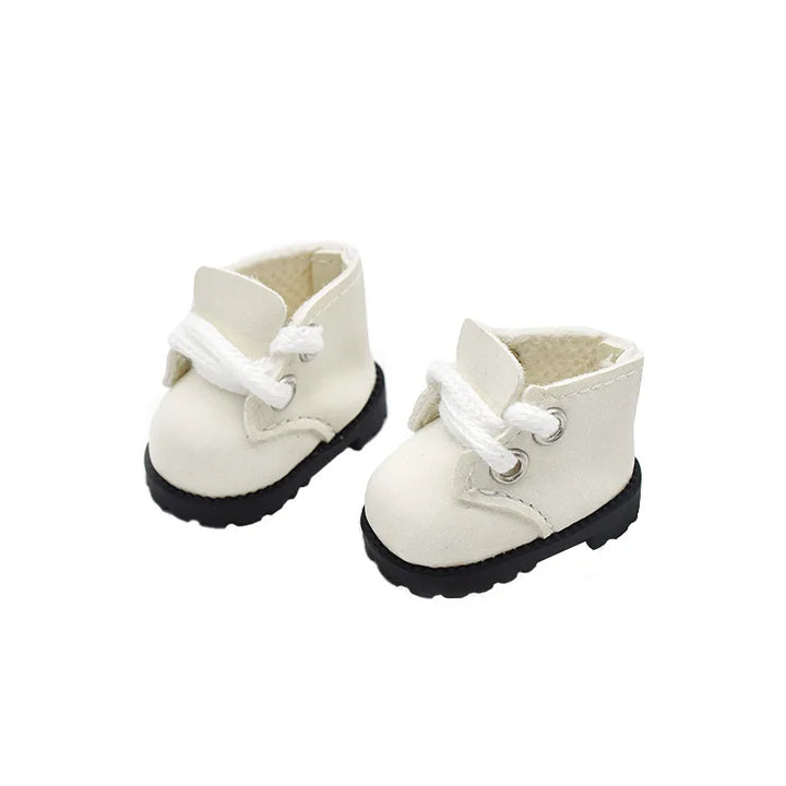Mini 15cm/17cm Labubu Doll Shoes Martin Boots in Three Colors With First And Second Generation Labubu Plush Dolls