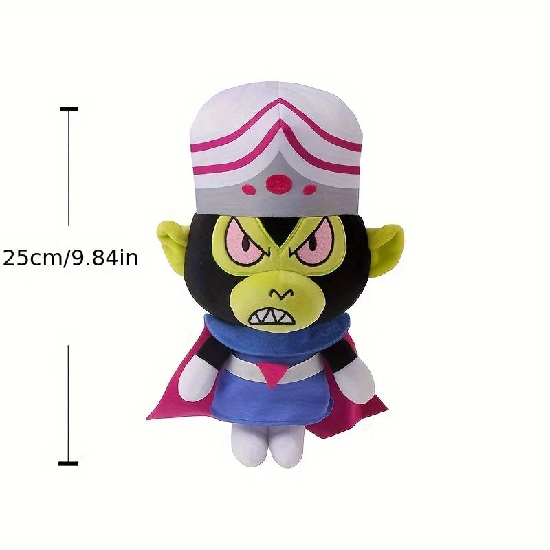 Collectible 25cm Plush Toys of The Powerpuff Girls Movie Villain Characters - Princess Morbucks and Mojo Jojo