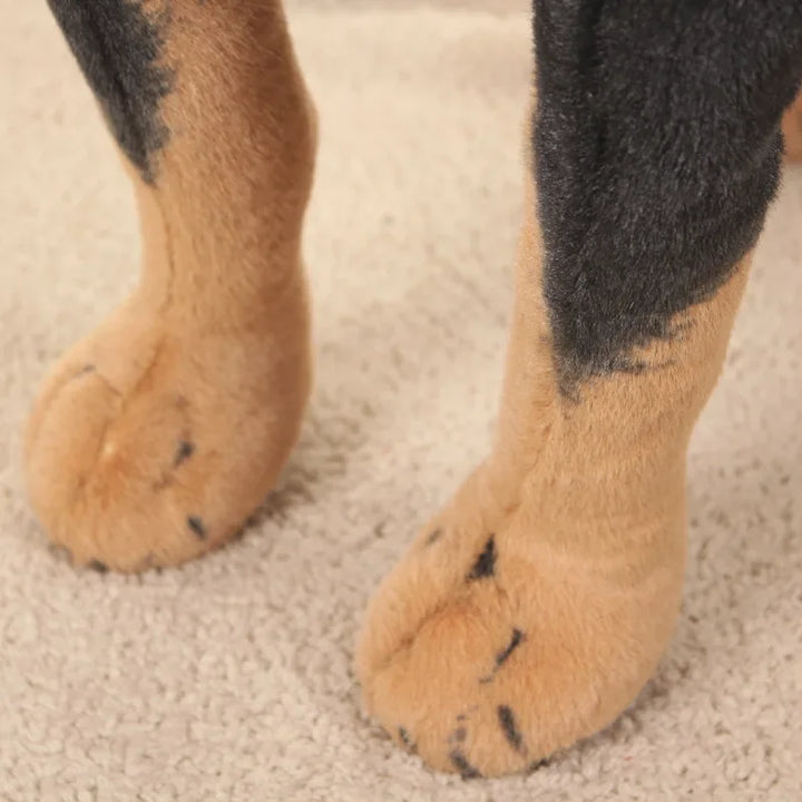 32cm Lifelike Dog Plush Toy Realistic Stuffed Animals Rottweiler Dog Plush Toys Kids Toys Gift For Children