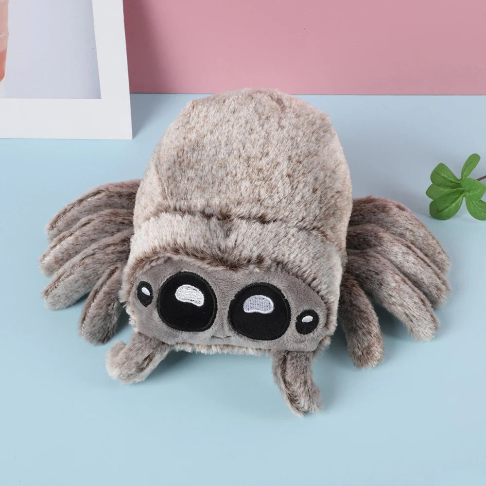 Scary Black Spider Plush Toys Realistic Wild Animal Spider Stuffed Dolls Simulation Insect Soft Plushie Halloween Party Gifts