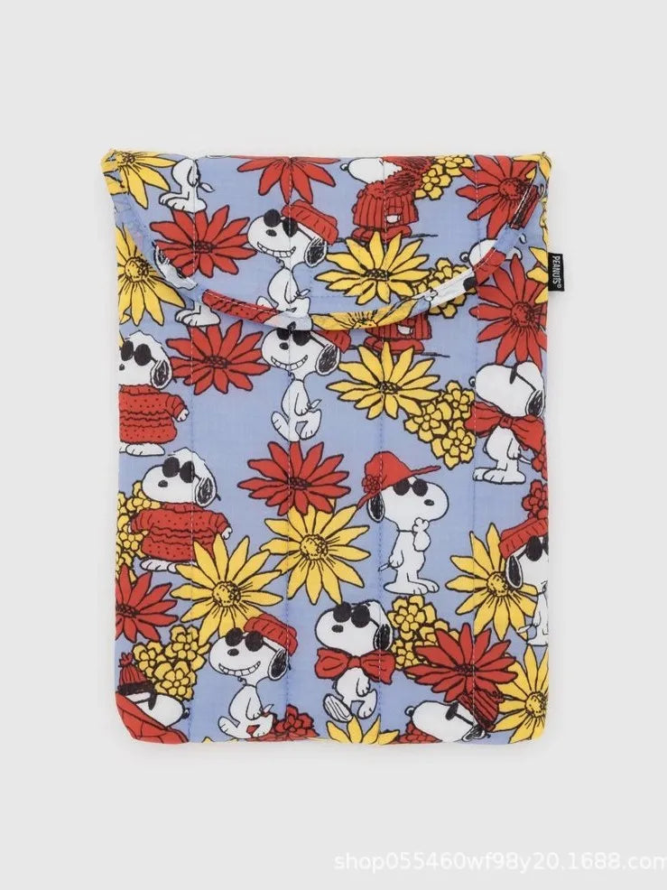 Anime Snoopy Hello Kitty Tablet Computer Bag 16 Inches Notebook Storage Bag Kawaii Casual Shockproof Ipad Sleeve Bag Gifts