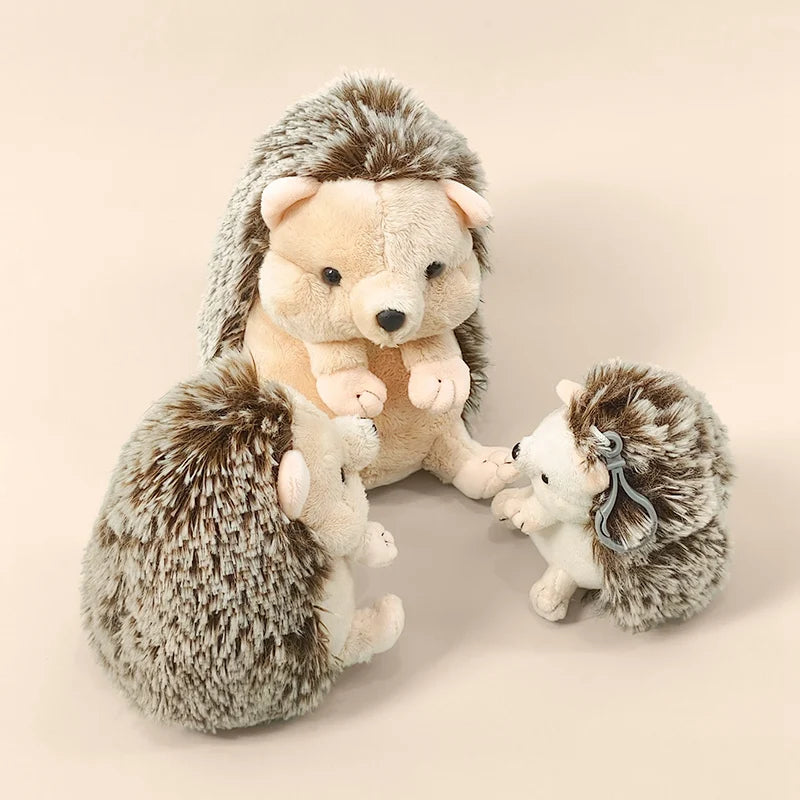 13/17/22cm Simulation Hedgehog Plush Toys 11cm Hedgehog Pendant Keychian Soft Animal Hedgehog Stuffed Toy Kid Birthday Gift