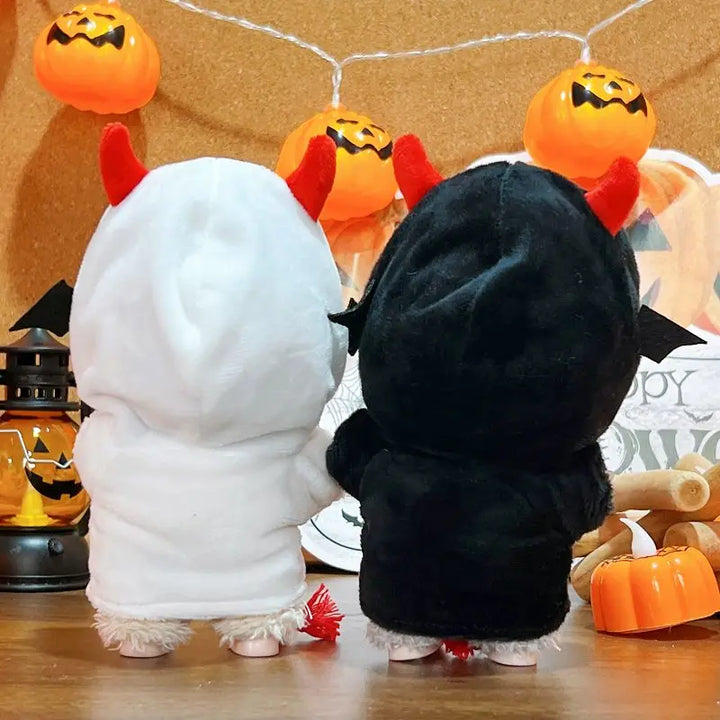 17cm Labubu I II Idol Dolls Devil Ghost Sweatshirt Mini Plush Doll'S Clothes 10CM Cotton Doll DIY Accessories