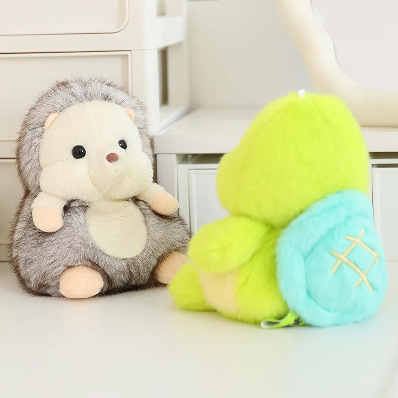 Kawaii Soft Animal Series Plush Doll Elephant Turtle Hedgehog Duck Pig Bear Panda Plush Baby Sleep Appease Doll Kids Gift