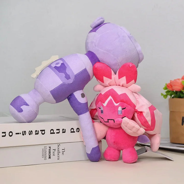 27cm Pokemon Tinkaton Plush Toys Anime Doll Pillow Cartoon Tinkatink Pokémon Plushie Stuffed Kawaii Gift for Kids Birthday Xmas