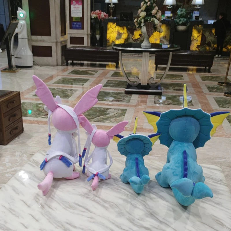 30/50cm Vaporeon Pokemon Sylveon Large Plush Toys Nime Doll Cute Ornament Stuffed Plushie Pillow Pokémon Gift for Children