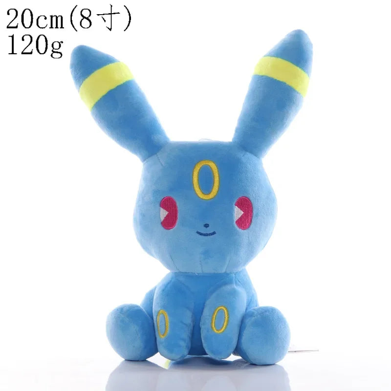 New Pokemon Plush Toys Shine Eevee Umbreon Espeon Jolteon Flareon Vaporeon Glaceon Kawaii Pikachu Peluche Anime Dolls Kids Gift