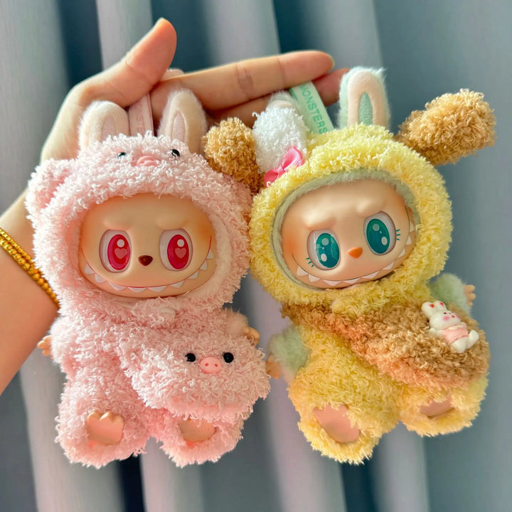 Cute Mini Plush Doll'S Clothes Outfit Accessories Korea Kpop Exo Labubu I II Idol Dolls Jumpsuit Sitting Party Clothing