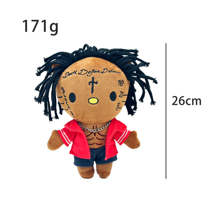 2025 New Hello Kitty Lil peep Kanye Tylerthecreator Plush Toy Doll with Clothes Stuffed Soft Plush Toys Fans Collect Gifts