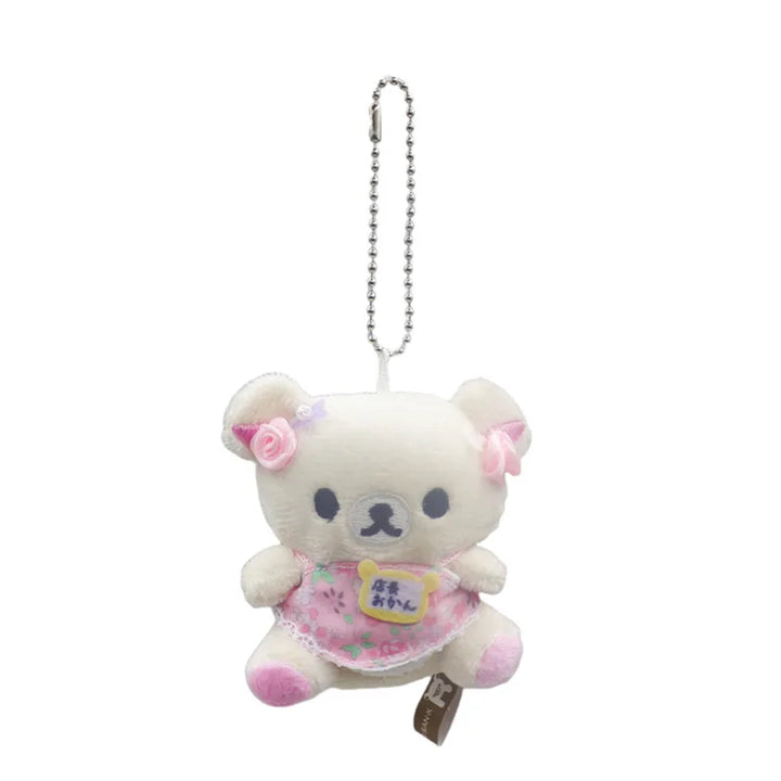 Kawaii Cartoon Rilakkuma Mini Plush Toys Keychain Backpack Pendant Soft Stuffed Doll Decoration Boys and Girls Birthday Gifts