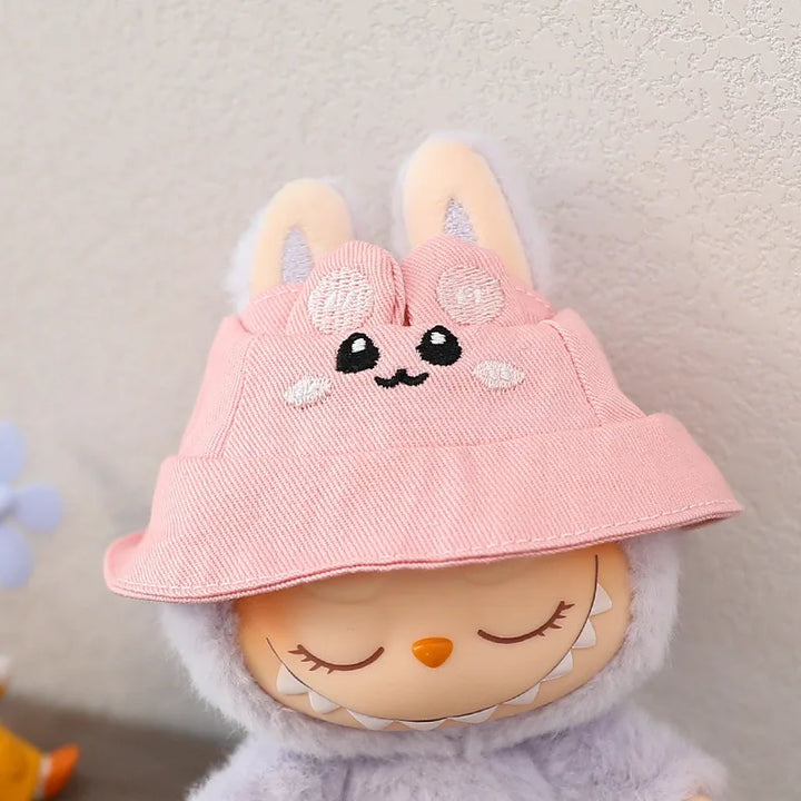Labubu Doll Hat 15/17cm Plush Doll'S Accessories Sitting Party Labubu I II Idol Dolls Hat