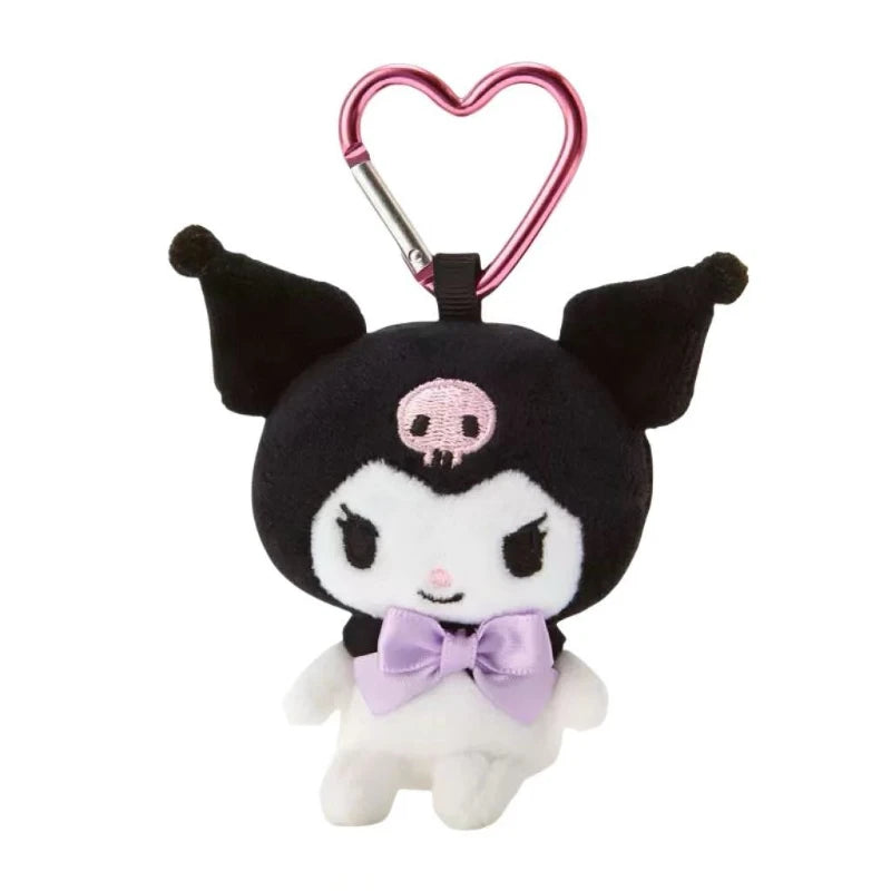 8cm Sanrios Hello Kitty plush keychains Kuromi My Sweet Piano Bag Charm Cinnamoroll mini MY Melody bag Pendant Decoration Gift