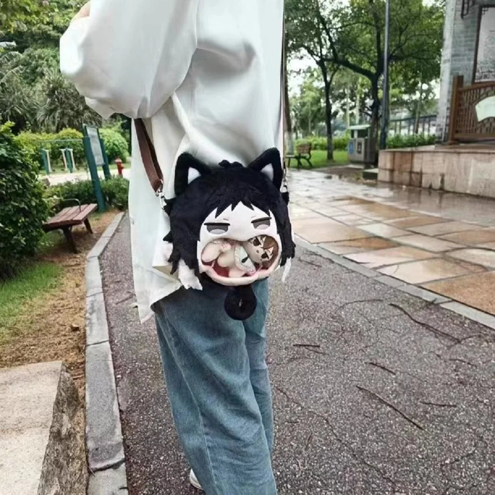 Bungou Stray Dogs Plush Bag Dazai Osamu Nakahara Chuuya Edogawa Rampo Ryunosuke Akutagawa Dostoevsk Anime Cosplay Toys Kids Gift