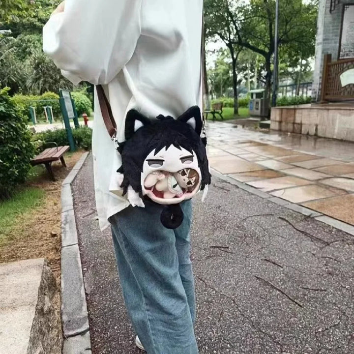 Bungou Stray Dogs Plush Bag Dazai Osamu Nakahara Chuuya Edogawa Rampo Ryunosuke Akutagawa Dostoevsk Anime Cosplay Toys Kids Gift