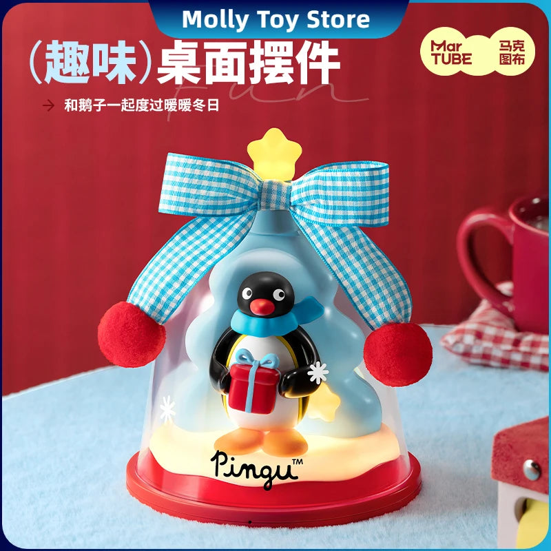Original Pingu HelloKitty Wishing Bell Ornament Lamp Make A Wish Jingle Bells Presents Are Coming Charging Night Light Kids Gift