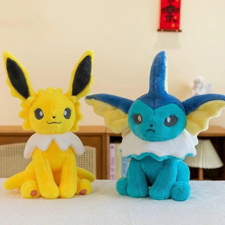 45/80cm Vaporeon Pokemon Jolteon Large Plush Toys Aquali Doll Cute Ornament Stuffed Plushie Pillow Pokémon Gift for Children