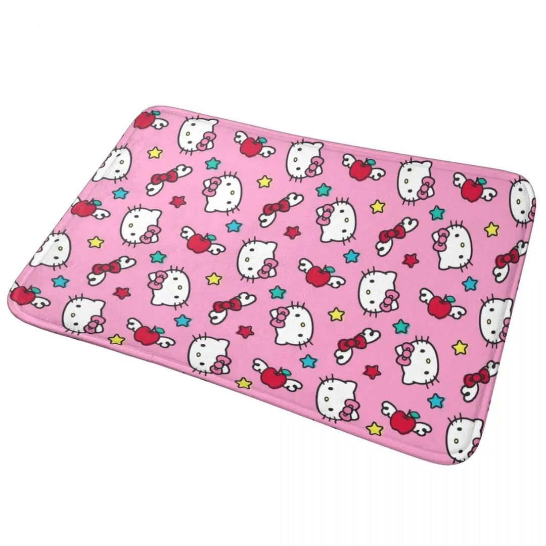 Hello Kitty Cartoon Memory Foam Bathroom Rugs Ultra Soft Non-Slip Carpet Bath Mat Water Absorbent for Shower Tub