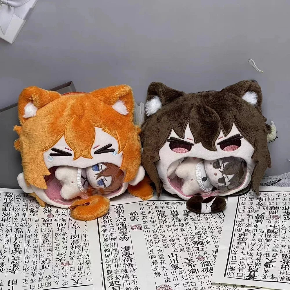 Bungou Stray Dogs Plush Bag Dazai Osamu Nakahara Chuuya Edogawa Rampo Ryunosuke Akutagawa Dostoevsk Anime Cosplay Toys Kids Gift