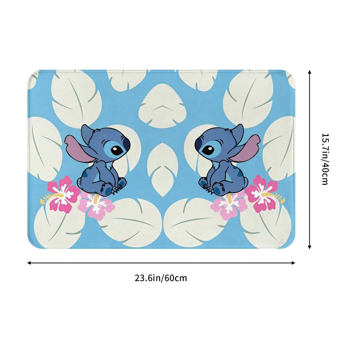 Hawaiian Stitch Bathroom Rugs Mat Quick Dry  Bath Rugs Mats Carpet Non-Slip for Kitchen Shower