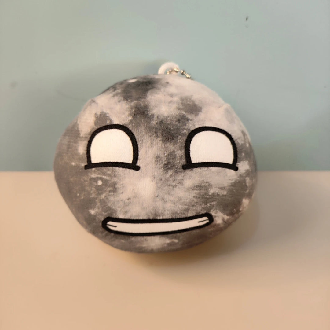 10cm Polandball Plush Doll Keychain Bag Pendant Decor Short Earth Sun Moon Venus Jupiter Mercury Mercury Mars Saturn Toy Gift