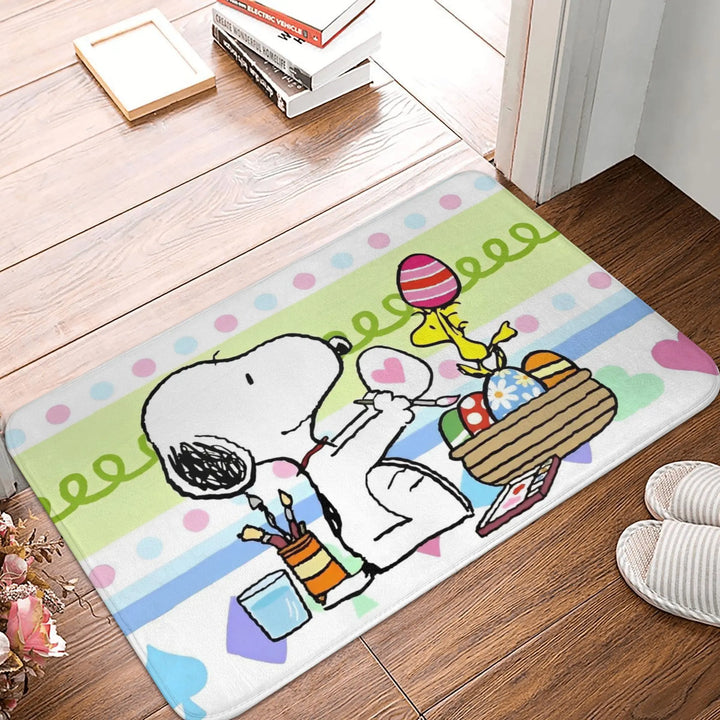 Happy Easter Eggs Snoopy Accessories Memory Foam Bath Mat Rug Non-Slip Soft  Bathroom Floor Rugs Carpet For Kitchen Shower Bath