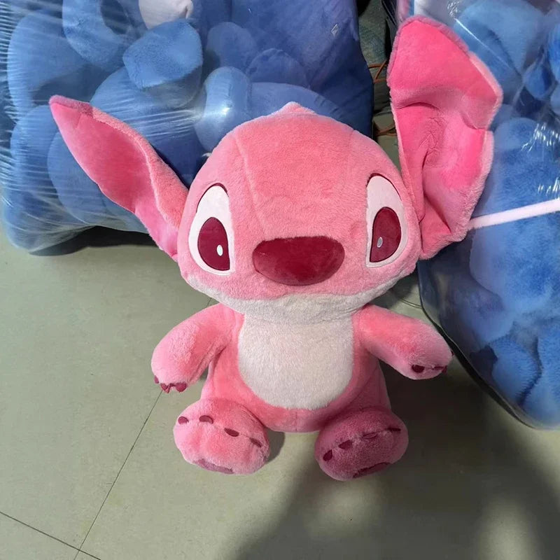 Disney Lilo&Stitch Plush Toys Kawaii Pink/Blue Soft Pillow Stuffed 30-80cm Christmas Gift for Children Anime Plushie Doll Stitch
