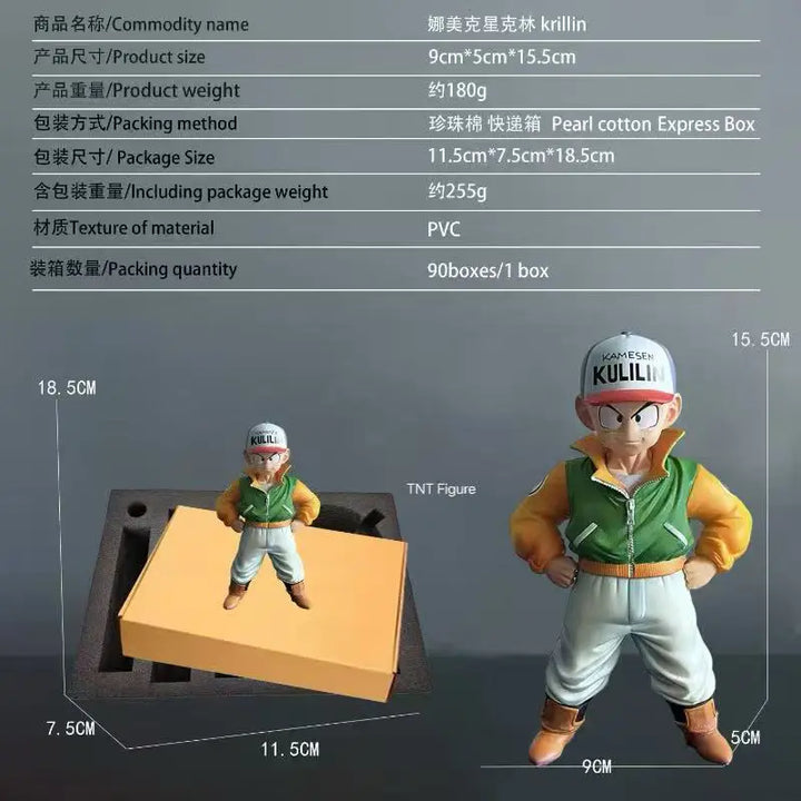 IN STOCK Dragon Ball Z 13cm Namek Son Gohan Action Figure Little Krillin Adventure Pvc Collectible Model Statue Doll Gift Toy