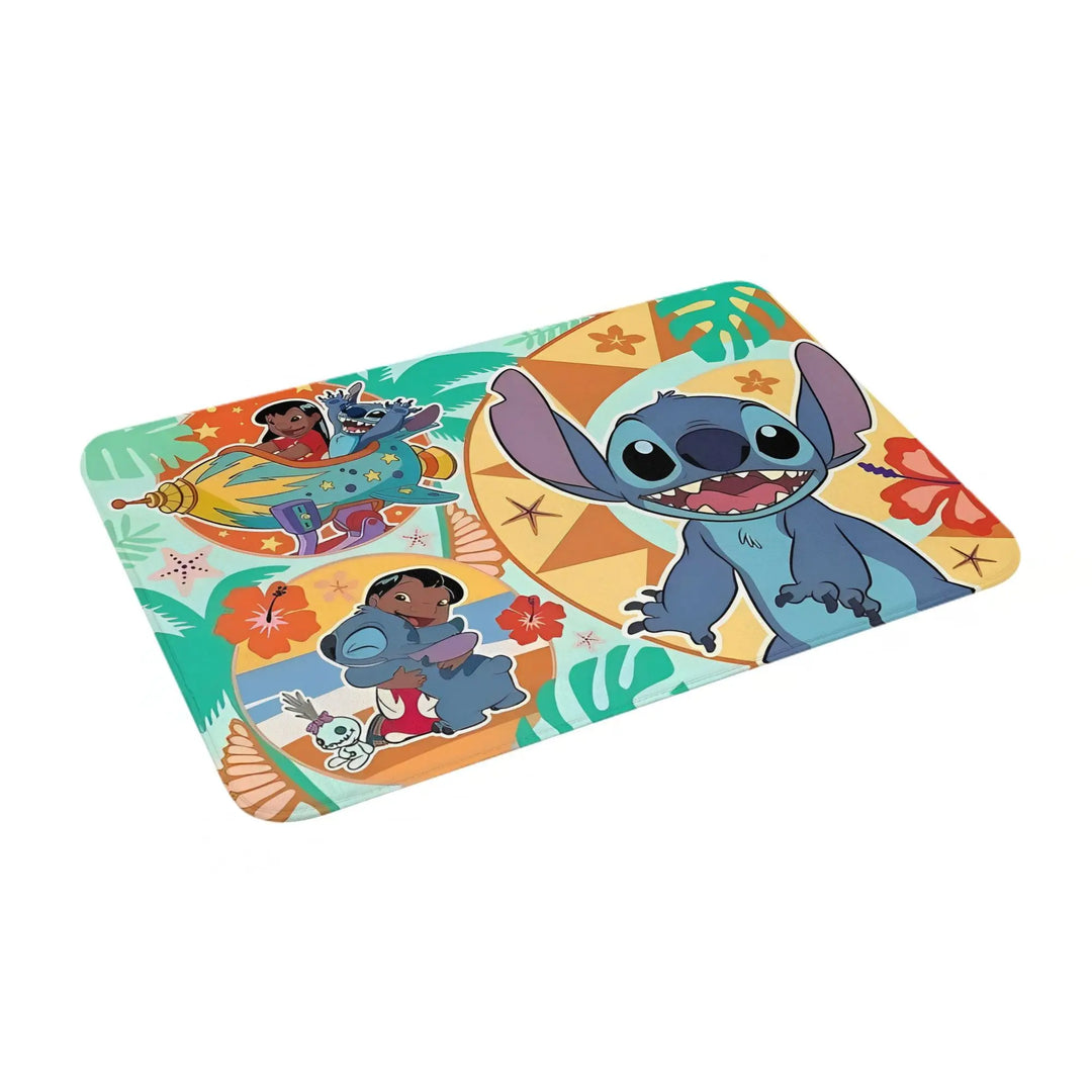 Lilo & Stitch Memory Foam Bath Mat Rug Non-Slip Quick Dry Cute Cartoon Bathroom Floor Rugs Carpet For Kitchen Shower Bath