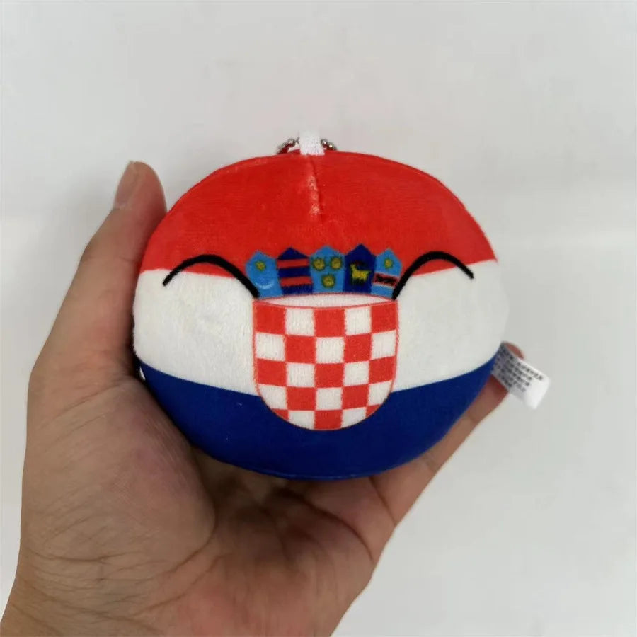 70 Styles 10cm Country Ball Plush Toys Polandball Pendant Country Balls Decor Countryball Stuffed Doll Christmas Gift for Kids