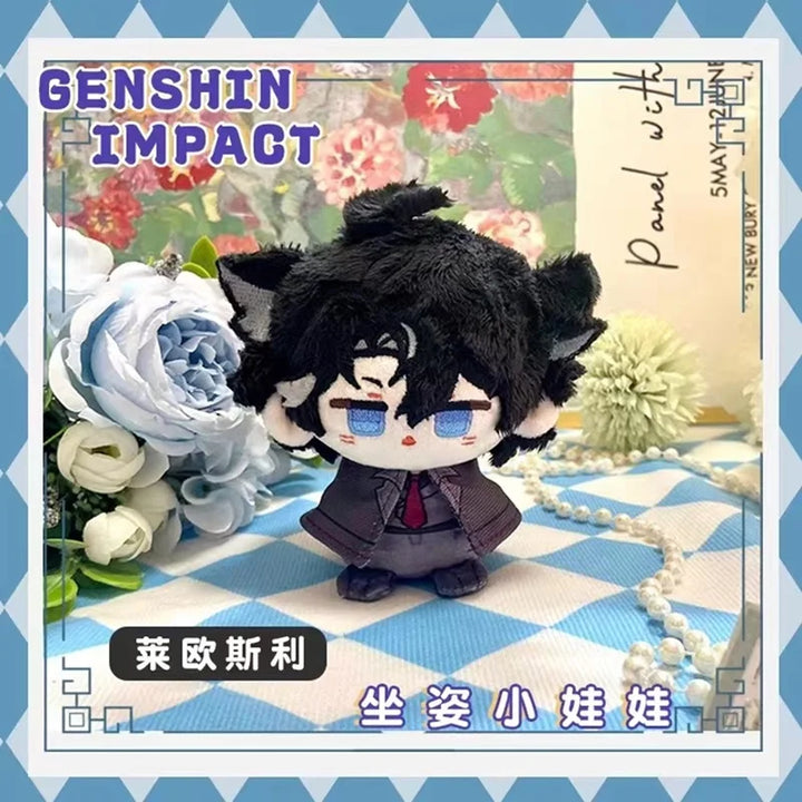Genshin Impact Plush Doll Baizhu Kazuha Kaveh Al Haitham Dottore Pendant Keychain Anime Cosplay Cute Soft Stuffed Toy Kids Gift