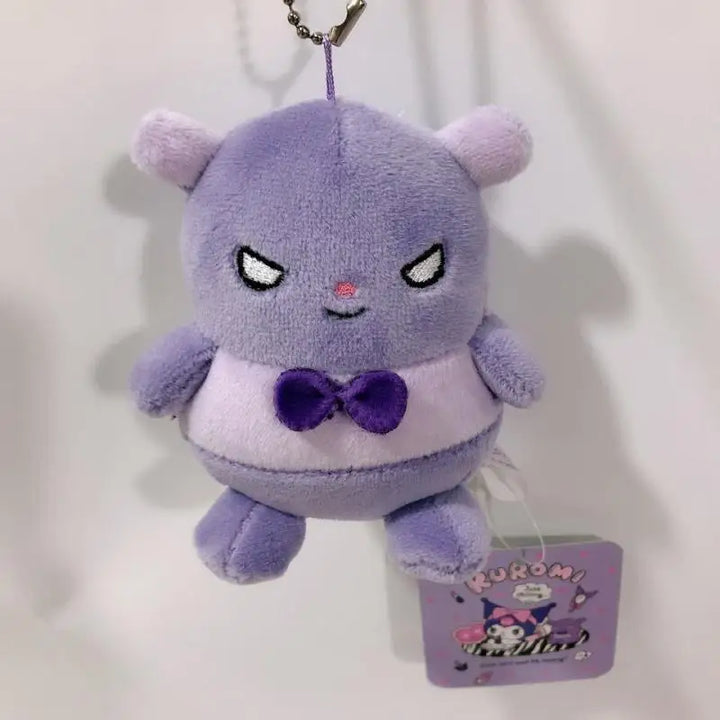 Sanrio Plush Toys Kawaii Kuromi Baku Dolls Creative Periphery Soft Stuffed Birthday Gifts for Cute Girls Accompanying Children
