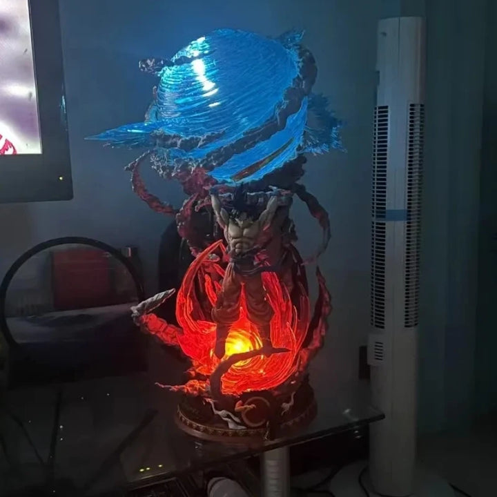 In Stock 25cm Dragon Ball Son Goku Figure Super Spirit Bomb Figures Luminous Gk Anime Figurine Pvc Statue Model Doll Collectible