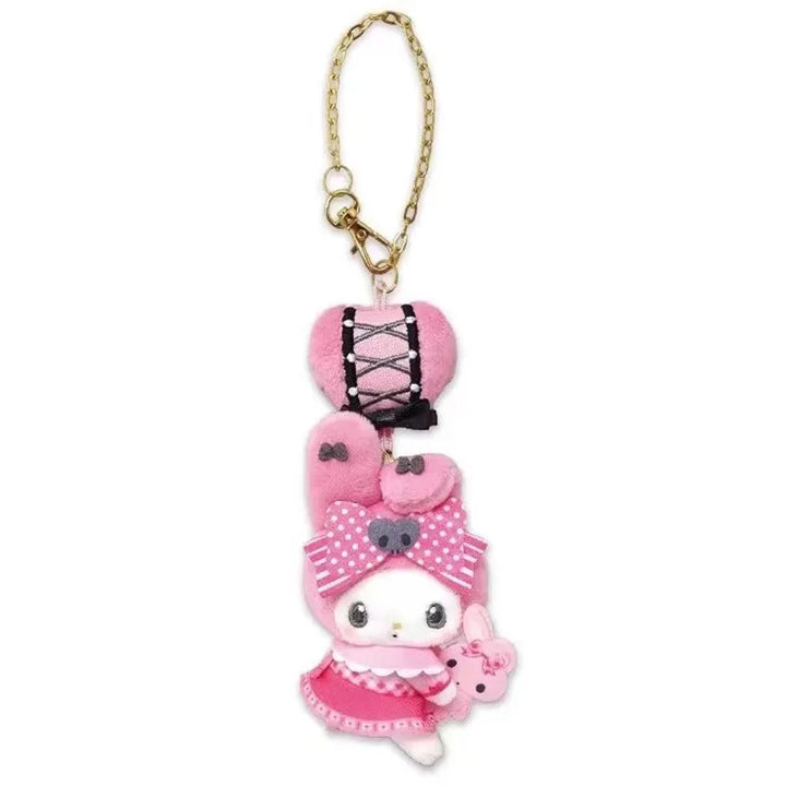 Sanrio Kawaii 50th Anniversary Hello Kitty Melody My Sweet Piano cinnamoroll Kuromi anime plush Plush Keychain  Bag Accessories