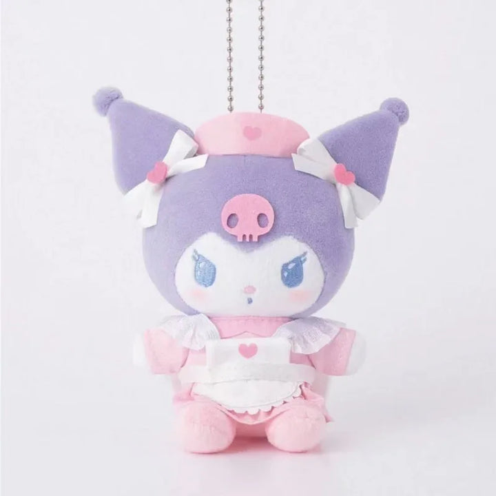 Kawaii Sanrio Kuromi Hello Kitty Plush Toy Backpack Keychain Cartoon My Melody Nurse Doll Girl Birthday Gift Creative Peripheral