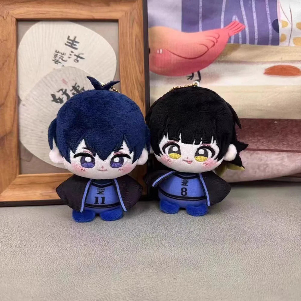 Blue Lock Plush Dolls Isagi Yoichi Chigiri Hyoma Bachira Meguru Nagi Seishiro Game Anime Figure Pendant Keychain Stuffed Toys