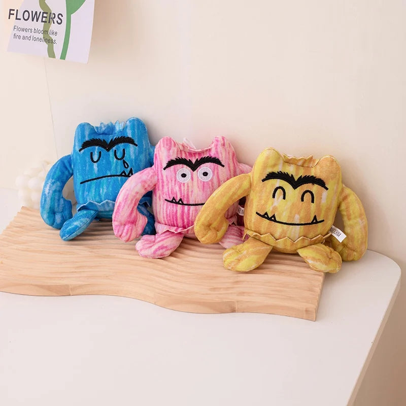 Cute Monster Plush Toy Stuffed Soft Emotion Monster Soft Doll Small Pendant Kids Toys Christmas Birthday Gift for Boy Girl