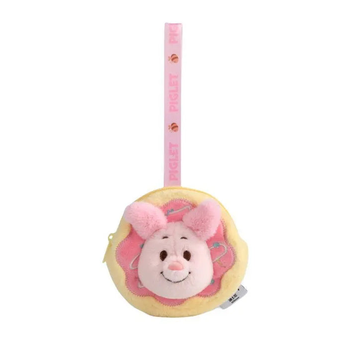 Disney Winnie The Pooh Piglet Plush Toys Kawaii Rex Coin Purse Wallet Keychain Cartoon Earphone Bag Backpack Pendant Friend Gift