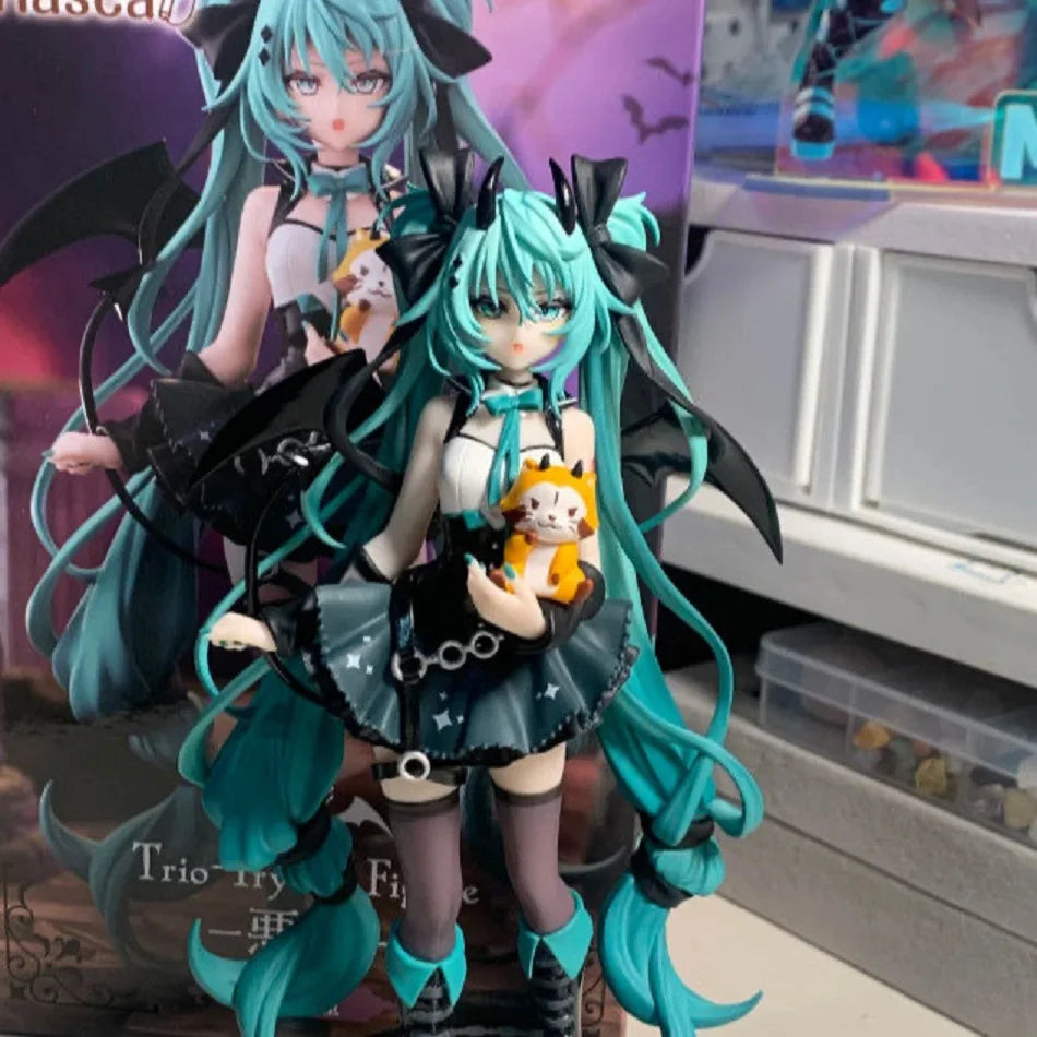 In Stock Trio-Try-It Hatsune Miku Anime Figure Rascal The Raccoon Demon Style Pvc Action Figures Ko Model Collection Toys
