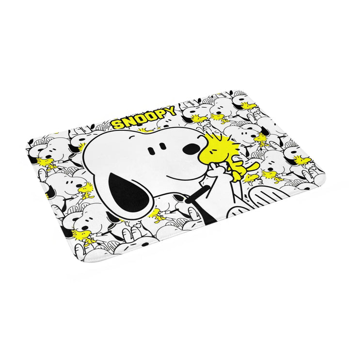 Snoopy in Alphabetic Surround Memory Foam Bath Mat Rug Non-Slip Ultra Soft  Bathroom Floor Rugs Carpet For Kitchen Shower Bath