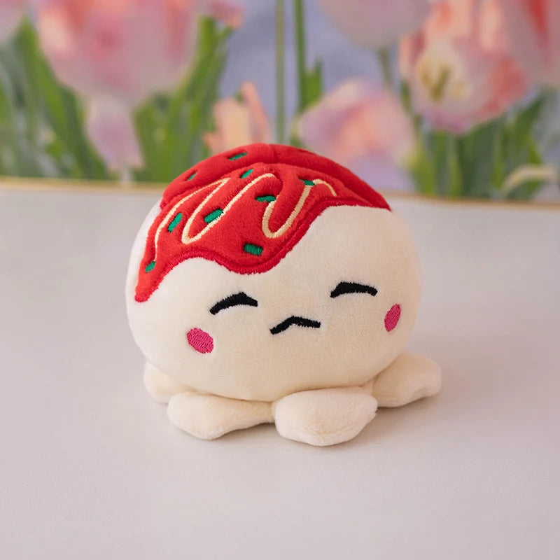 Mini Octopus in Pirate Boat Plushie Takoyaki Cosplay Octopus Soft Doll Birthday Gifts Creative Amusing Food Plush Toys Snacks