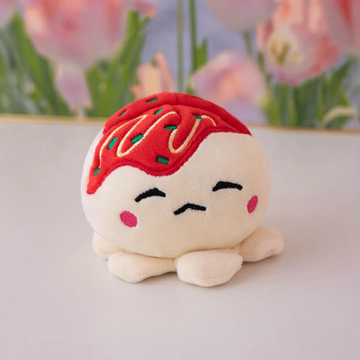 Mini Octopus in Pirate Boat Plushie Takoyaki Cosplay Octopus Soft Doll Birthday Gifts Creative Amusing Food Plush Toys Snacks