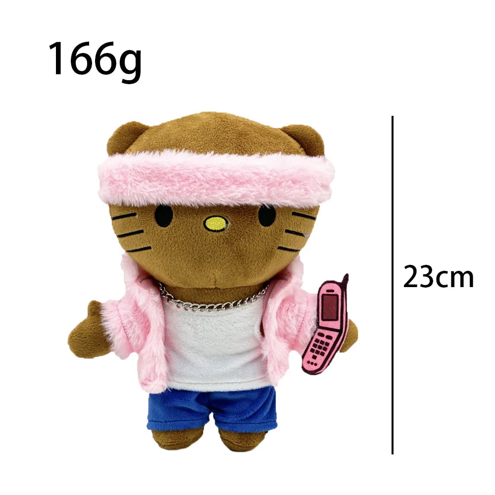 2025 New Hello Kitty Lil peep Kanye Tylerthecreator Plush Toy Doll with Clothes Stuffed Soft Plush Toys Fans Collect Gifts