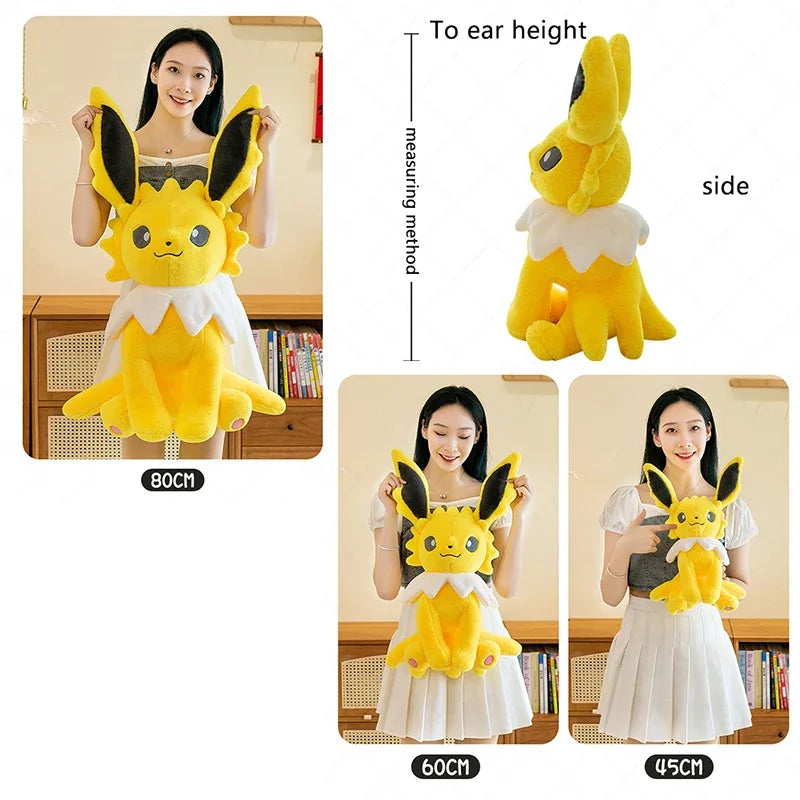 45/80cm Vaporeon Pokemon Jolteon Large Plush Toys Aquali Doll Cute Ornament Stuffed Plushie Pillow Pokémon Gift for Children
