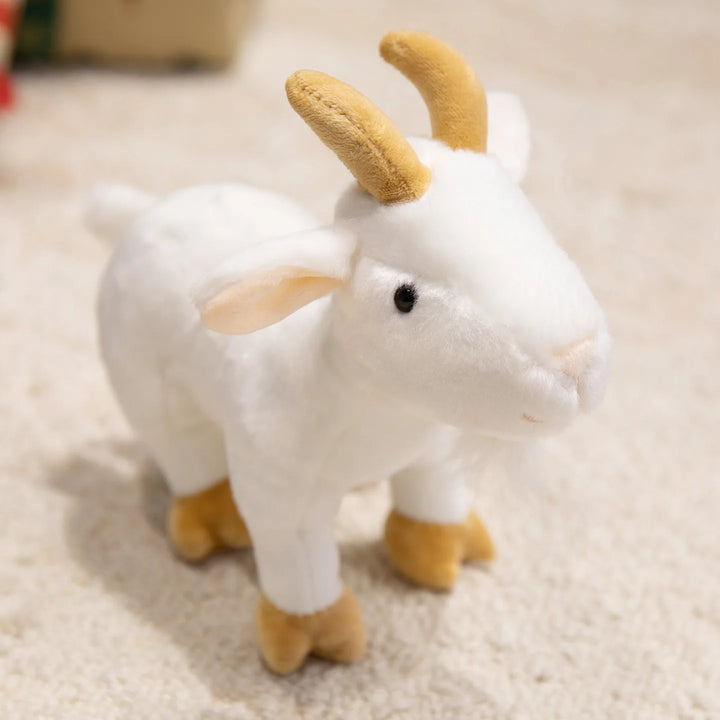 7 Inch Realistic Forest Animal Cheetah Plush Toys Grey Donkey Stuffed Toys Lifelike Sika Deer Soft Plushie Tiger Zoo Souvenir