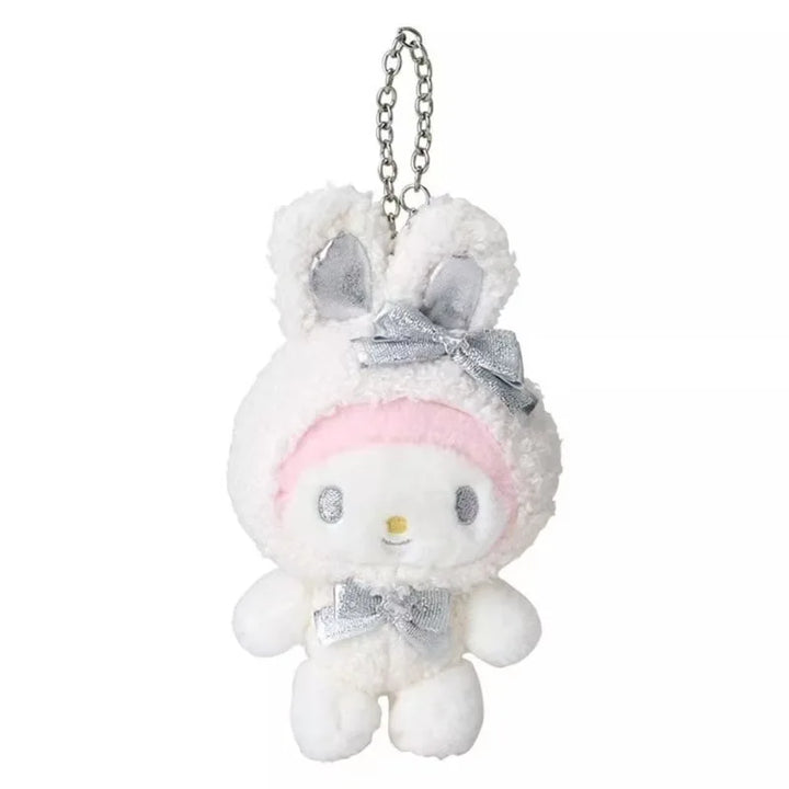 Sanrio Kuromi My Melody Kawaii Cartoon Hello Kitty Keychain Plush Toy Cinnamoroll Backpack Pendant Decoration Girl Birthday Gift