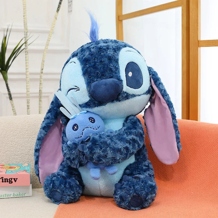 30/85cm Lilo and Stitch Disney Plush Toys Pink Kawaii Scrump Anime Cartoon Plushie Sakura Stich Dolls Soft Stuffed Gift for Kids