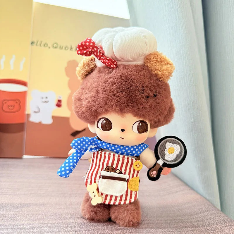 DIMOO WORLD Doll Box Pendulum Accessories Doll Clothes Carrot Tennis Bib Pants Love Hat Chef 15/17cm Labubu Doll Clothes
