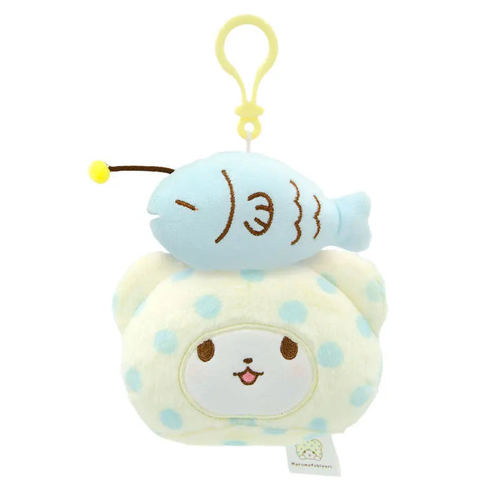 Kawaii Sanrio Marumofubiyori Piano Cartoon Plush Toys Backpack Pendant Couple Keychain Decoration Boy and Girl Birthday Gifts