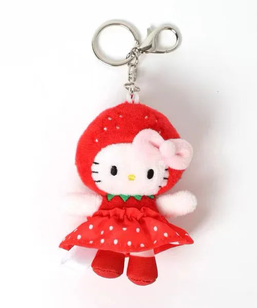 Kawaii Sanrio Hello Kitty Plush Toys Keychain Cartoon Backpack Keychain Accessories Doll Girl Birthday Creative Gift Peripherals